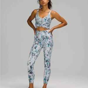 Lululemon Unlimit High Rise Tight 25”inseam Kaleidofloral Multi leggings Sz 12